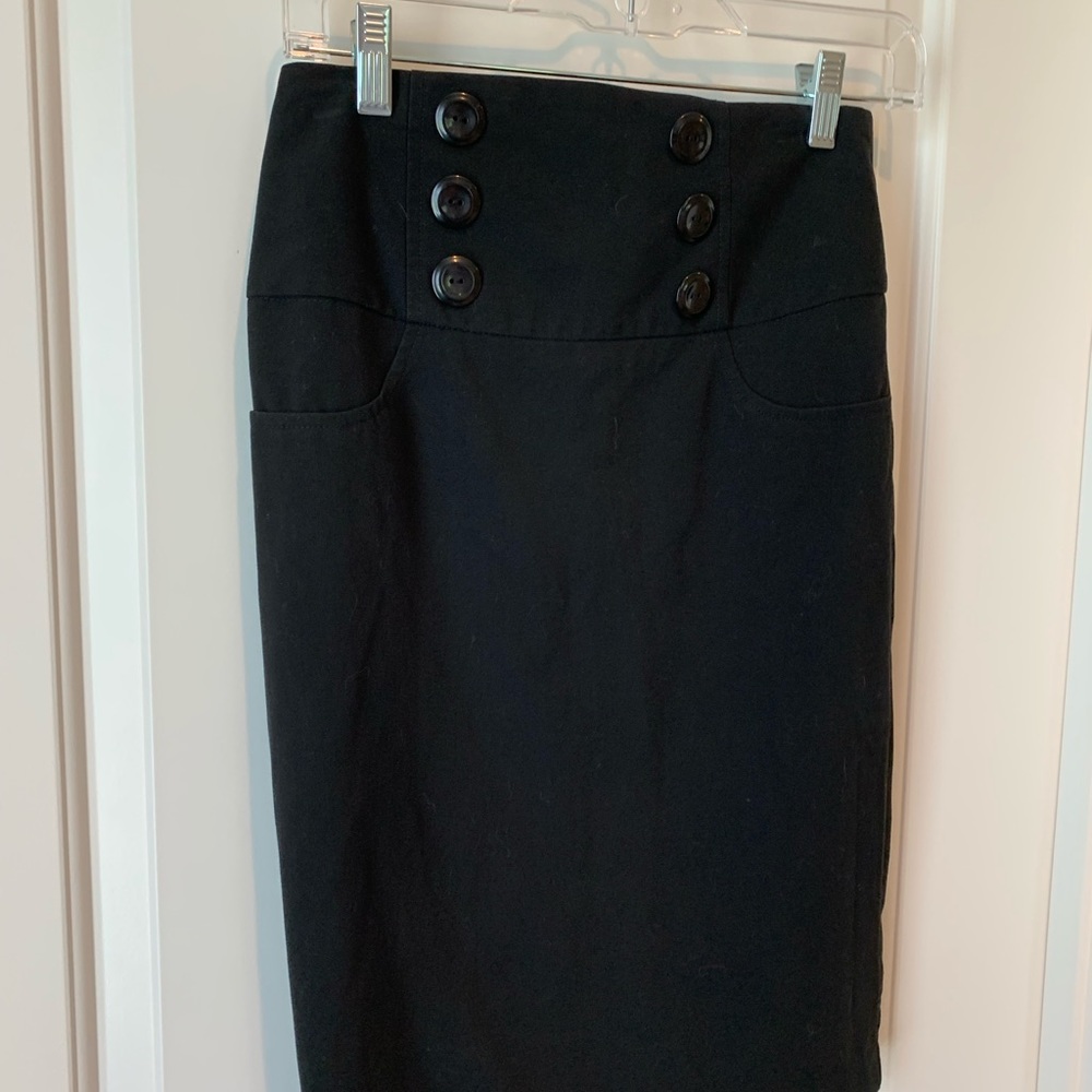Pencil skirt.